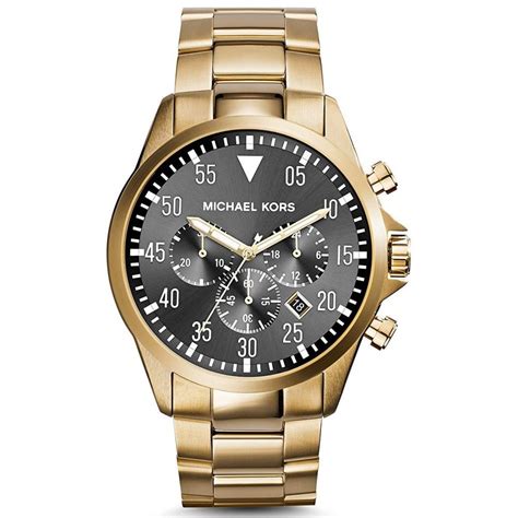 michael kors men's gold gage hybrid watch|michael kors watch lexington.